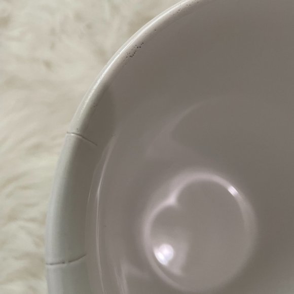 Tall 5" glossy white ceramic planter pot - Picture 5 of 10